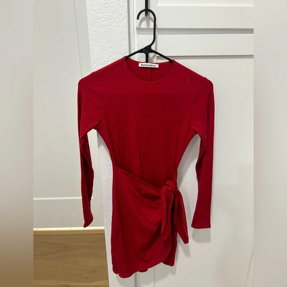 Reformation Red Mini Dress - Picture 3 of 6